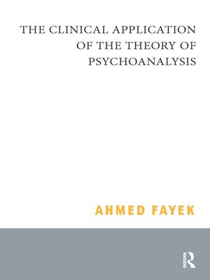 cover image of The Clinical Application of the Theory of Psychoanalysis
